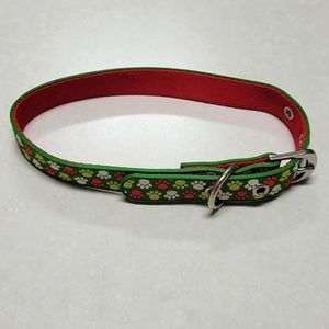 Christmas Holiday Dog Collar 🐕 Red White Green